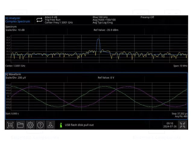 Expansion option; Additional functions: I/Q signals analyzer UNI-T UTS3000A-I/Q