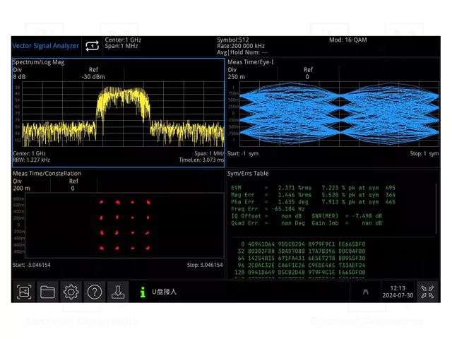 Expansion option; Additional functions: vector signal analysis UNI-T UTS3000A-VSA