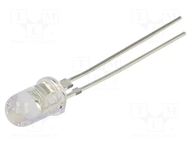 LED; orange; 5mm; 60000mcd; 30°; Front: convex; 2.3÷2.8VDC; -30÷85°C OPTOSUPPLY OS5OKA5A31Y
