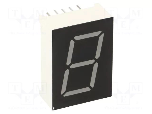 Display: LED; 7-segment; 20.4mm; 0.8"; No.char: 1; RGB; cathode OPTOSUPPLY OSL10801-LRGB