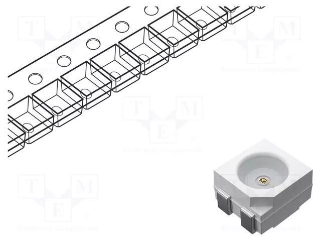 LED; red,green,yellow; SMD; PLCC4; 2.1÷2.6/2.9÷3.4VDC; 120°; 30mA OPTOSUPPLY OSTQMAS2C1A