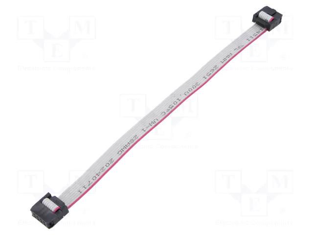 Ribbon cable with IDC connectors; Tape ph: 1.27mm; 0.2m; 8x28AWG CONNFLY DS1052-082B2MA2020