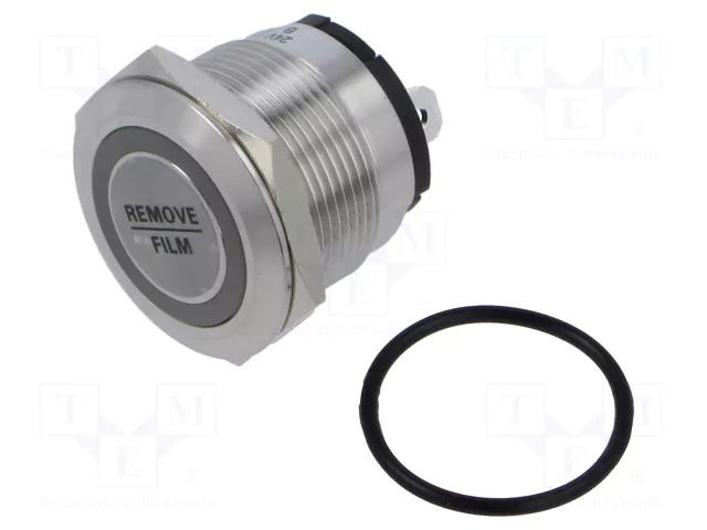 Switch: vandal resistant; Pos: 2; SPST; 20A/250VAC; IP67; OFF-(ON) E-SWITCH PVHC7F2BSS345