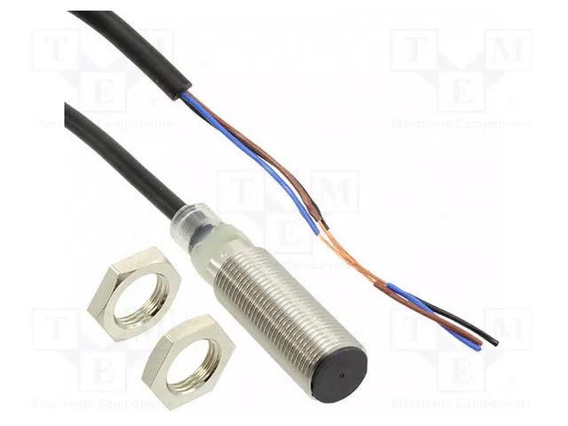 Sensor: inductive; OUT: NPN / NO; 0÷4mm; 10÷30VDC; M12; 5m; IP67 OMRON E2BM12KS04WPC15M