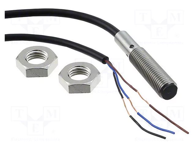Sensor: inductive; OUT: NPN / NC; 0÷2mm; 10÷30VDC; M8; 5m; IP67; E2B OMRON E2BS08KS02WPC25M