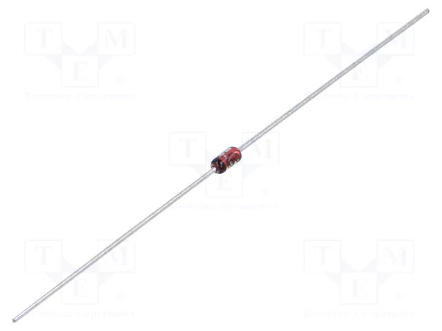 Diode: switching; THT; 100V; 0.3A; reel,tape; Ifsm: 4A; DO35; Ir: 50uA ONSEMI 1N914TR-ONS