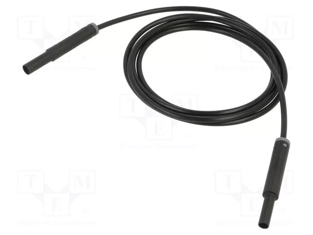 Test lead; 19A; banana socket 4mm,banana plug 4mm; insulated STÄUBLI SAF-4N-F10-15021