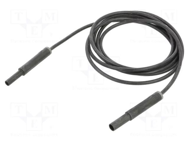 Test lead; 19A; banana socket 4mm,banana plug 4mm; insulated STÄUBLI SAF-4N-S10-20021