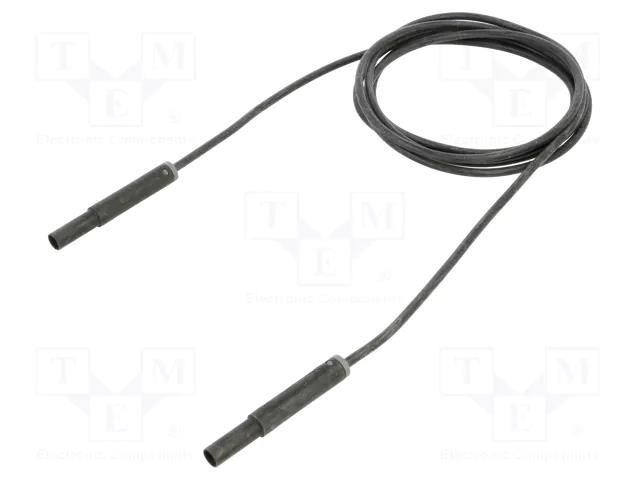 Test lead; 19A; banana plug 4mm,both sides; insulated; Len: 2m STÄUBLI SAK-4N-S10-20021