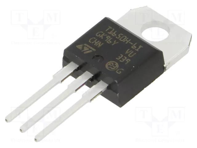 Triac; 600V; 16A; D2PAK; Igt: 50mA; Ifsm: 168A; high temperature STMicroelectronics T1650H-6I