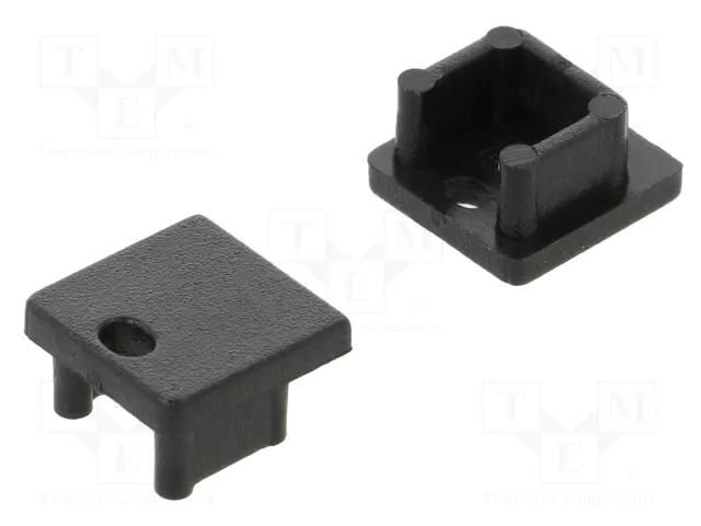 Cap for LED profiles; black; 20pcs; ABS; SMART10 TOPMET TOP.C2960002