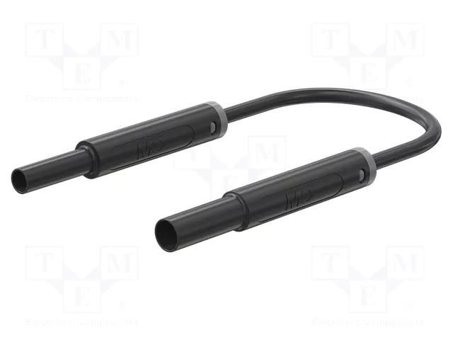 Test lead; 19A; banana socket 4mm,banana plug 4mm; insulated STÄUBLI SAF-4N-F10-20021