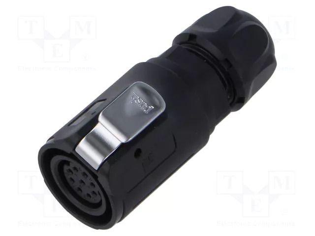Connector: circular; plug; female; 02; 5A; 250V; PIN: 9; IP67; plastic LUTRONIC 2440-09-T09-CB-T