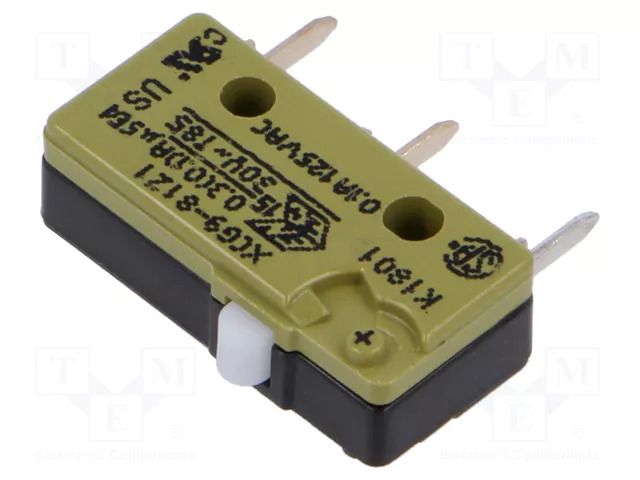 Microswitch SNAP ACTION; 5A/250VAC; without lever; SPDT; ON-(ON) SAIA-BURGESS XCG9-81Z1