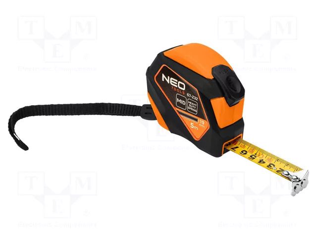 Measuring tape; L: 5m; Width: 19mm; Class: II; measure NEO TOOLS NEO-67-232