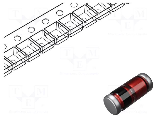 Diode: Zener; 0.5W; 5.6V; SMD; 7 inch reel; QuadroMELF,SOD80; BZT55 VISHAY BZT55C5V6-GS08