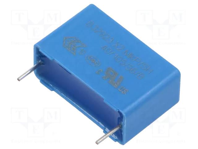 Capacitor: polypropylene; X2; 680nF; 305VAC; 10.5x16.5x26.5mm; THT EPCOS B32923C3684M000