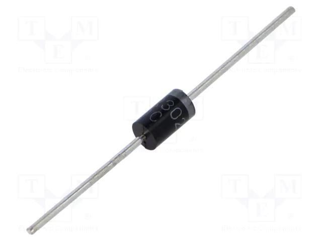 Diode: rectifying; THT; 100V; 3A; Ammo Pack; Ifsm: 150A; DO27; 50ns DC COMPONENTS HER302-DC