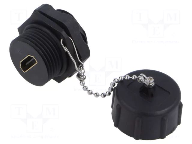 EURO, HDMI connector Waterproof HDMI Industrial Coupler BULGIN PXP0037