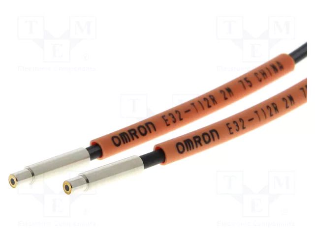 Sensor: fiber-optic; Range: 3000mm; IP67; Len: 2m; Housing: Ø3 OMRON E32-T12R-2M