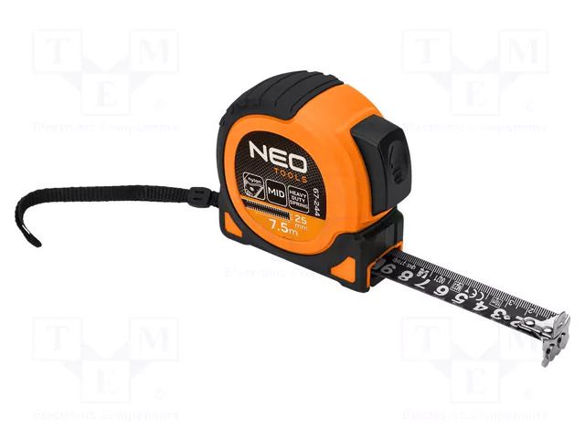 Measuring tape; L: 7.5m; Width: 25mm; Class: II; double-sided NEO TOOLS NEO-67-244