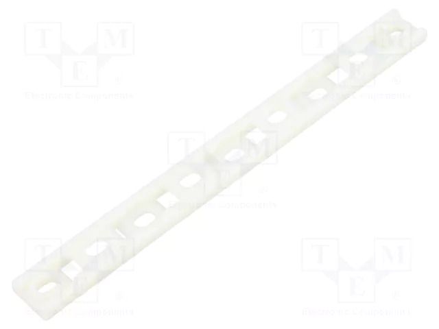 Holder; screw; polyamide,polyamide 6.6; natural; cable ties HELLERMANNTYTON MSMP4-PA66-NA