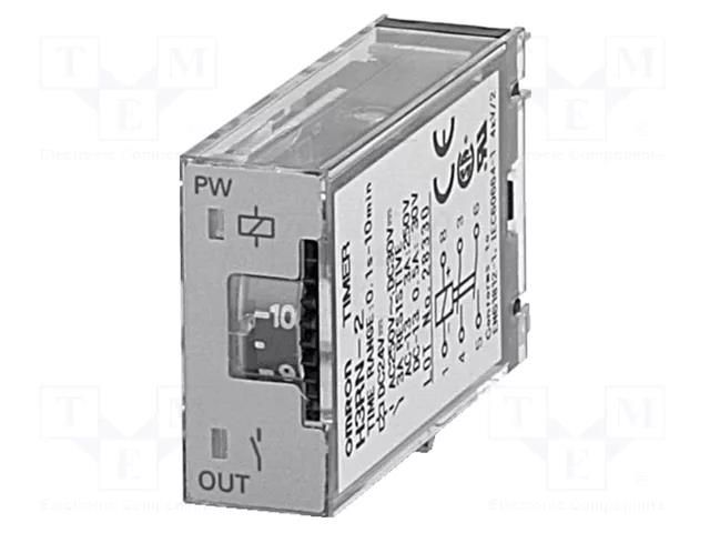 Timer; 0,1s÷10min; DPST-NO; 250VAC/3A; H3RN; socket; -10÷55°C; IP20 OMRON H3RN-2-24VAC