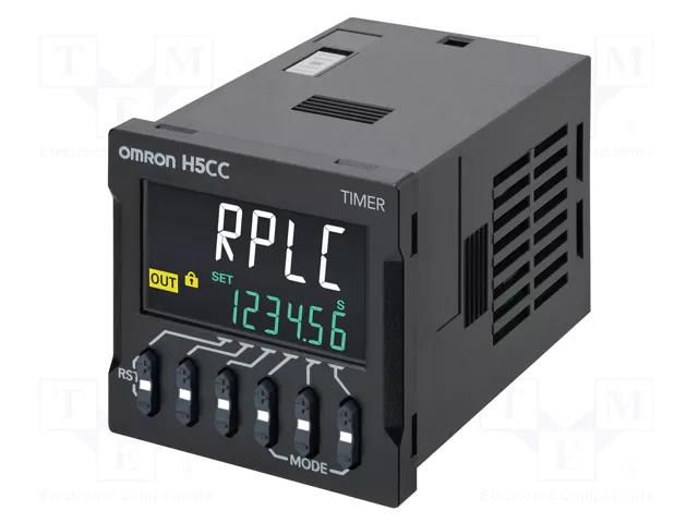 Timer; SPDT; 24VAC; 12÷48VDC; socket; Electr.connect: round socket OMRON H5CC-A11D