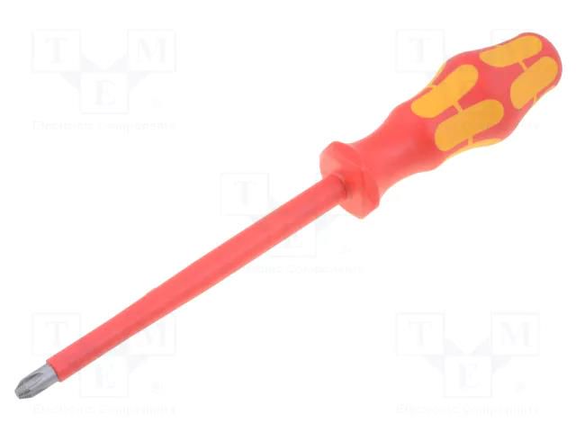 Screwdriver; insulated; Phillips; PH3; Blade length: 150mm; 1kVAC WERA WERA.162I/PH3/262