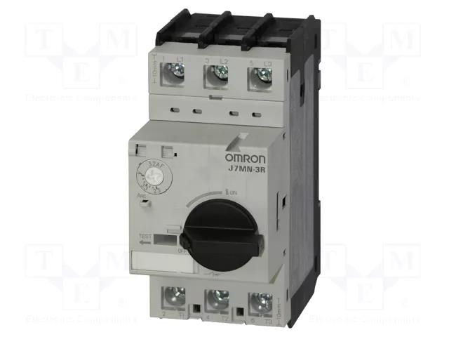 Motor breaker; 4kW; 200÷440VAC; for DIN rail mounting; IP20 OMRON J7MN-3R-10