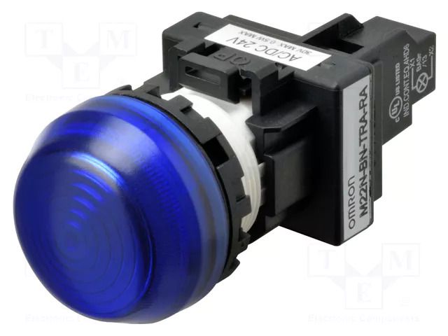 Control lamp; 22mm; M22N; -25÷55°C; Illumin: LED; Ø22.3mm; IP66 OMRON M22N-BG-TAA-AD