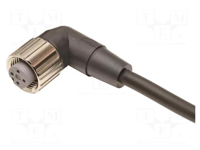 Cable: for sensors/automation; M12; PIN: 4; angled; 20m; PVC; female OMRON XS2FM12PVC4A20M