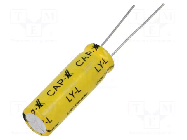 Supercapacitor; THT; 110F; 2.5÷3.8VDC; ±20%; Ø10x30mm; 125mΩ CAP-XX LY13R810030M117R-L