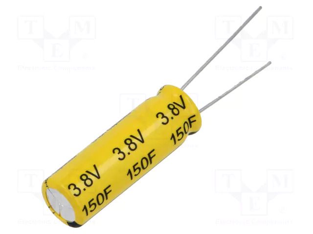 Supercapacitor; THT; 150F; 2.5÷3.8VDC; ±20%; Body dim: Ø10x30mm CAP-XX LY13R810030M157R-E
