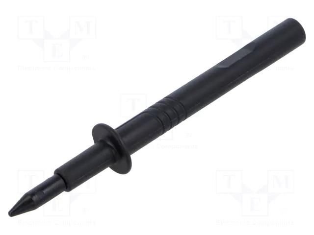 Measuring tip; 60VDC; black; Tip diameter: 4mm; Socket size: 4mm HIRSCHMANN T&M PRUEF3SW
