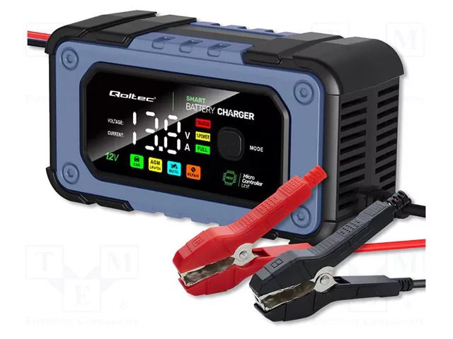 Charger: for rechargeable batteries; AGM,GEL,acid-lead; 7A; 85% QOLTEC QOLTEC-52486