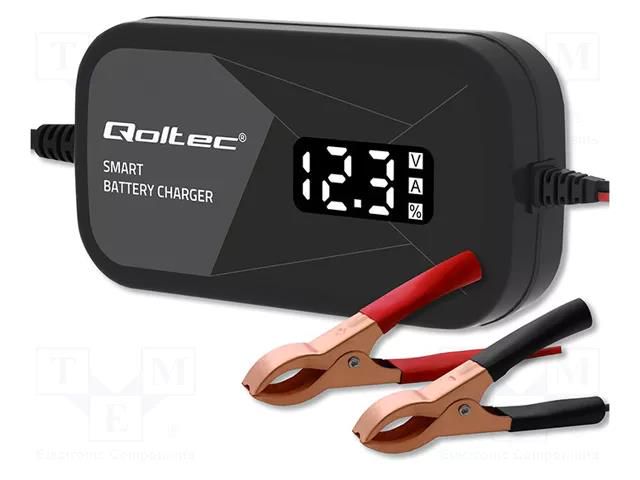 Charger: for rechargeable batteries; AGM,GEL,acid-lead; 2A QOLTEC QOLTEC-52492