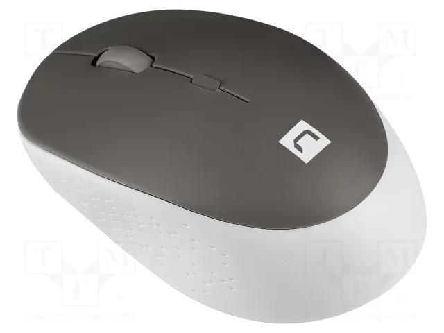 Mouse; white,grey; wireless,optical; No.of butt: 4; 10m NATEC NMY-1961