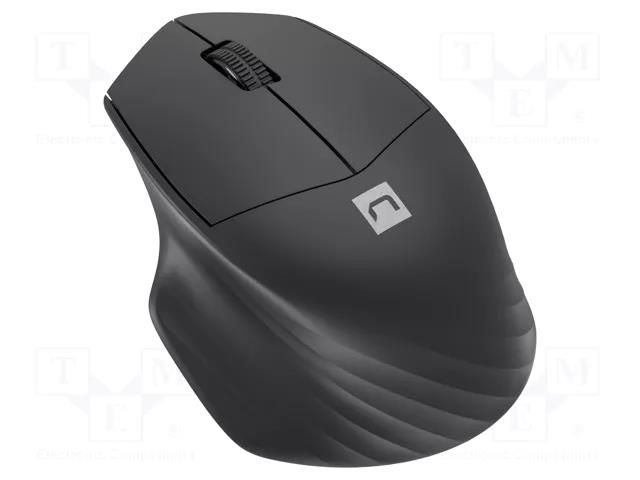 Mouse; black; USB A; wireless,optical; No.of butt: 3; 10m NATEC NMY-1970