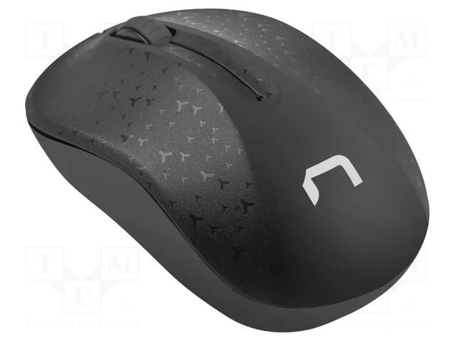 Mouse; black; USB A; wireless,optical; No.of butt: 3; 10m NATEC NMY-2037