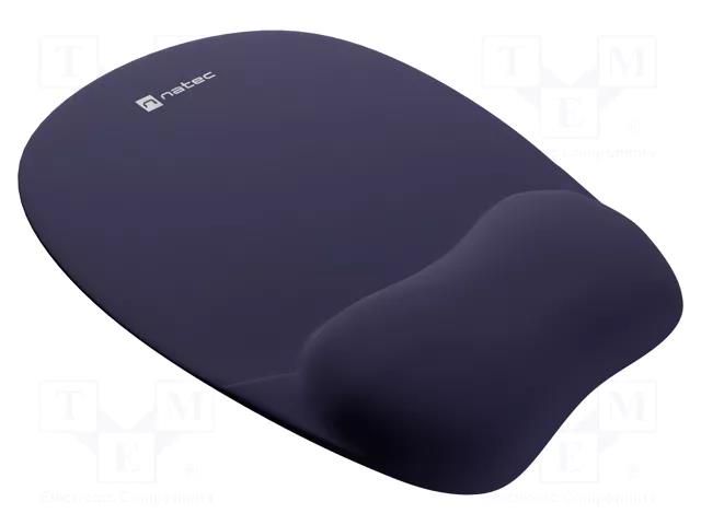 Pad; dark blue; mouse,wrist; Features: gel; 235x195x22mm NATEC NPF-2181