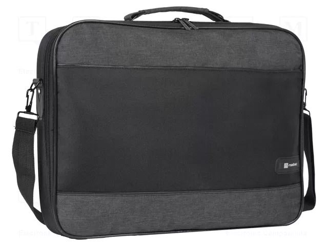 Laptop bag; dark grey,black; poliester 600D; 16" NATEC NTO-2229