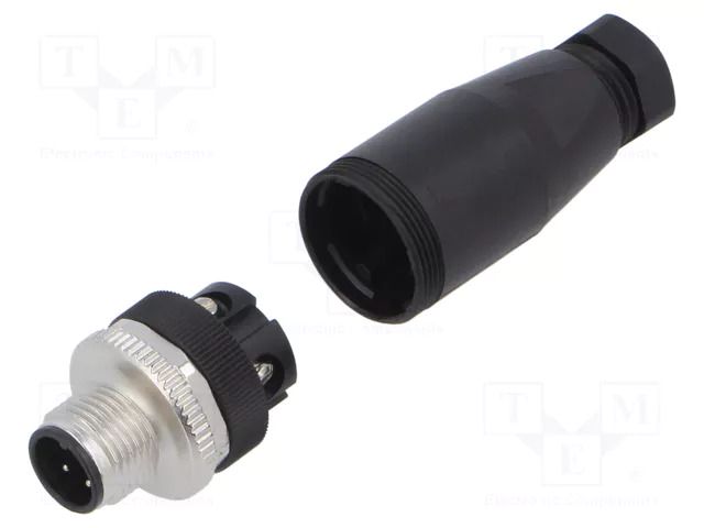 Connector: circular; plug; PIN: 4; male; for cable; screw terminal MURRELEKTRONIK 7356-12701-0000000