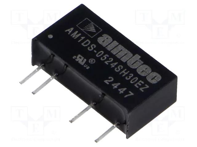 Converter: DC/DC; 1W; Uin: 4.5÷5.5VDC; Uout: 24VDC; Iout: 42mA; SIP7 AIMTEC AM1DS-0524SH30EZ