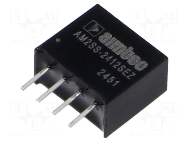 Converter: DC/DC; 2W; Uin: 21.6÷26.4VDC; Uout: 12VDC; Iout: 167mA AIMTEC AM2SS-2412SEZ