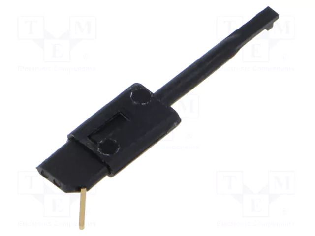 Clip-on probe; hook type; 60VDC; black; Grip capac: max.2.5mm HIRSCHMANN T&M PCH0.64SW