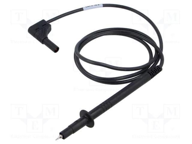Test lead; 16A; probe tip,angular banana plug 4mm; Urated: 1kV HIRSCHMANN T&M PL2600SILSWSSW