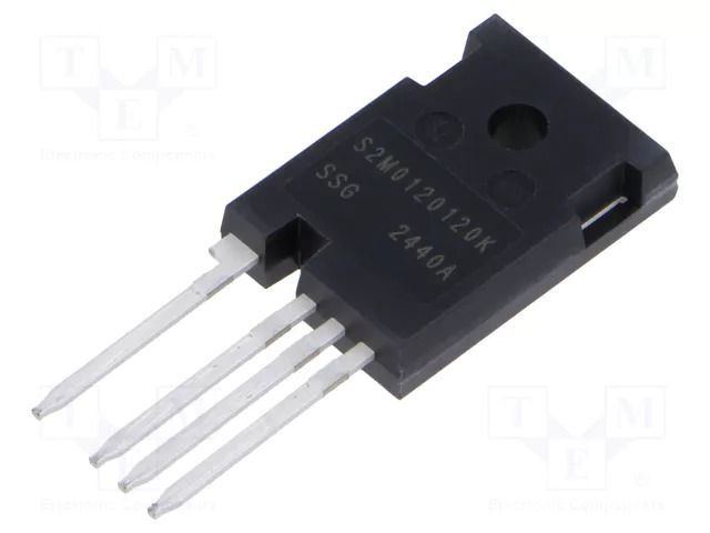 Transistor: N-MOSFET; SiC; unipolar; 1.2kV; 15A; Idm: 66A; 156W SMC DIODE SOLUTIONS S2M0120120K-SMC