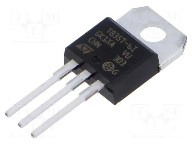 Triac; 600V; 8A; TO220ABIns; Igt: 35mA; Ifsm: 63A STMicroelectronics T835T-6I