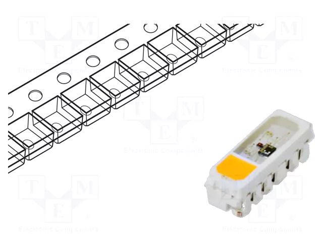 Programmable LED; RGBW; SMD; 3.5÷7.5VDC; 5x1.8x1.6mm; 120°; 12mA BRIGHTEK (EUROPE) N0M67S22ICSV